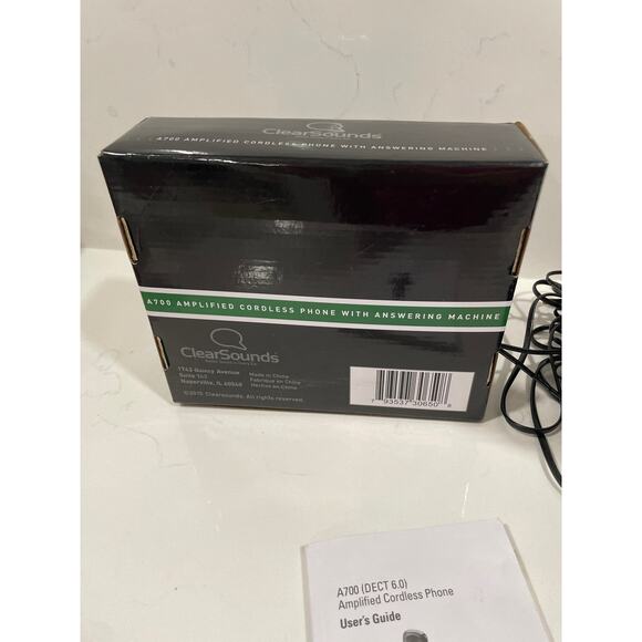 ClearSounds A700E Expansion Handset Amplified Black Phone Answering Machine Mint - Picture 7 of 10